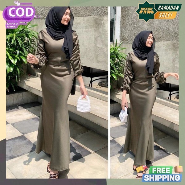 Gam8S Gamus Mahalul Qiyam Buju Lebaran Trendy Baju Gamis Elegan Baju Muslim Maxy Baju Gamhis Pengaji