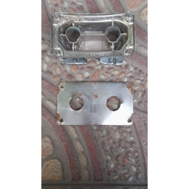 BRACKET BASS DRUM 2 LUBANG LOKAL BEKAS