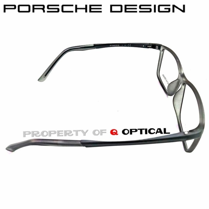 Kacamata Frame Pria Porsche Design Titanium P'8228-E Matte Grey Terlariss 