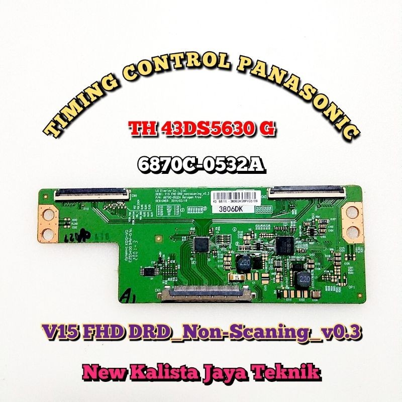 TCON PANASONIC TH-43DS630G ORIGINAL 6870C-0532A TCON 43DS630 TICON 43DS630G TIKON 43DS630 LOGIC 43DS