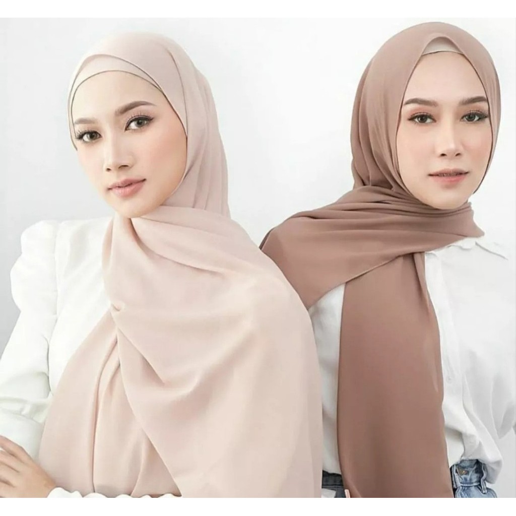 BUNDLING HIJAB 2 PCS PHASMINA DIAMOND SIZE JUMBO 180X75 CM