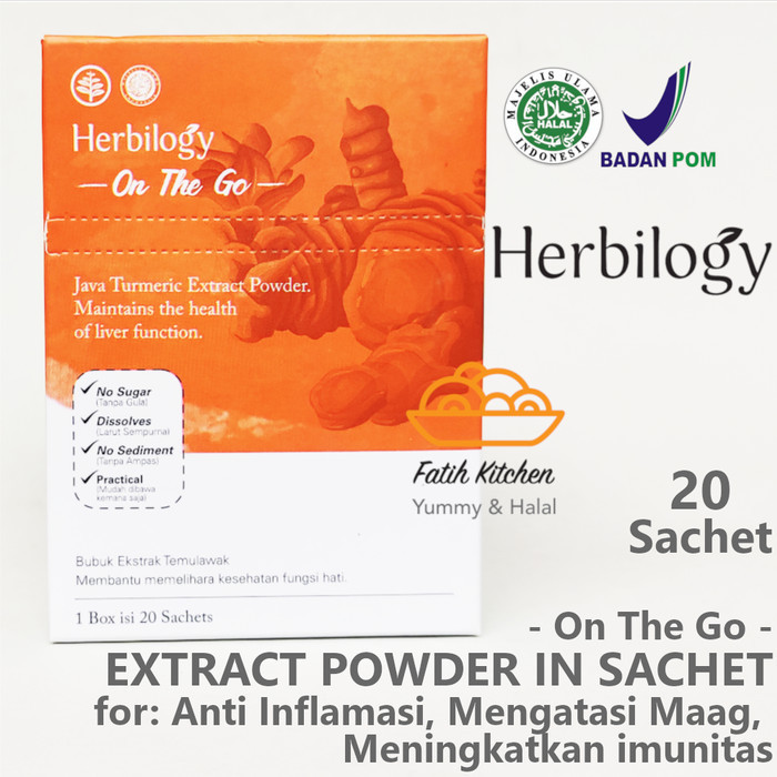 

HERBILOGY ON THE GO JAVA TURMERIC (TEMULAWAK) EXTRACT POWDER 20 SACHET
