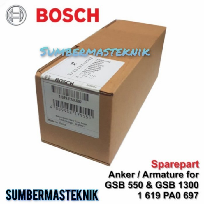 Armature Angker Mesin Bor Bosch Gsb 550 / Gsb 1300 Original Gsb550 Terlariss 