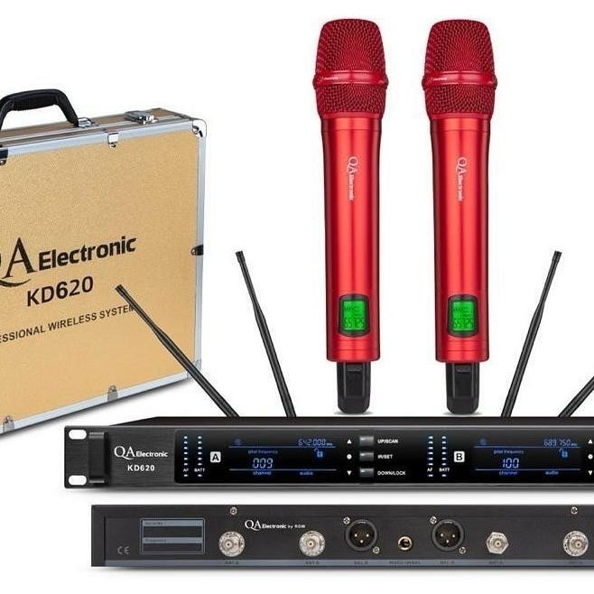 Mic Wireless Qa Electronic Kd620 Uhf Original Multi Channel Kd 620