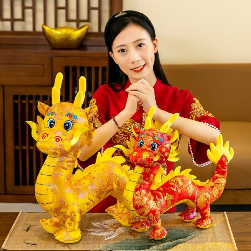 WXL HIASAN IMLEK 2024/ BONEKA NAGA DRAGON PLUSH TOY BONEKA KAIN SEQUIN NAGA GLITER MURAH ORNAMEN