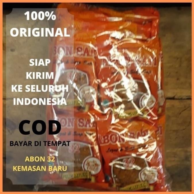 

20 pcs ABON SAPI 32 PREMIUM ASLI DAGING SAPI 50 gram/pcs