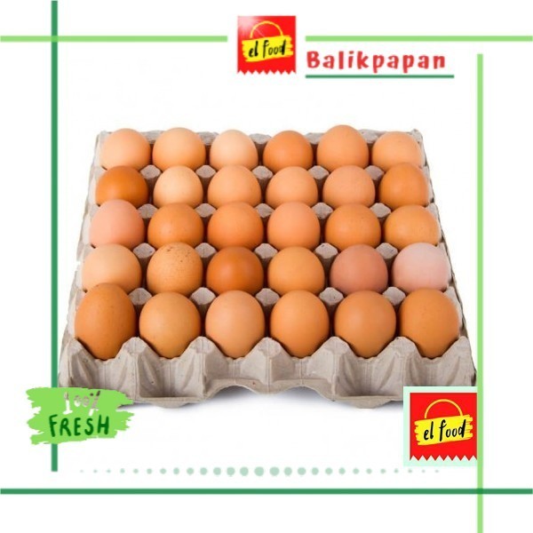 

TELUR AYAM Per rak isi 30 butir /ELFOOD/Daging/Telor