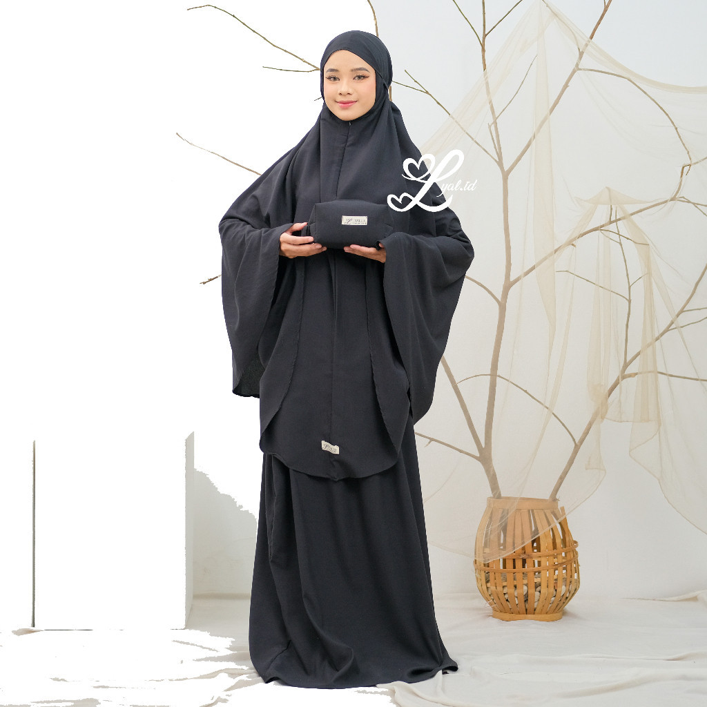 [SYAR'I MINERV] LYAL - Mukena Dewasa Traveling Zunaira 2in1 Katun Premium
