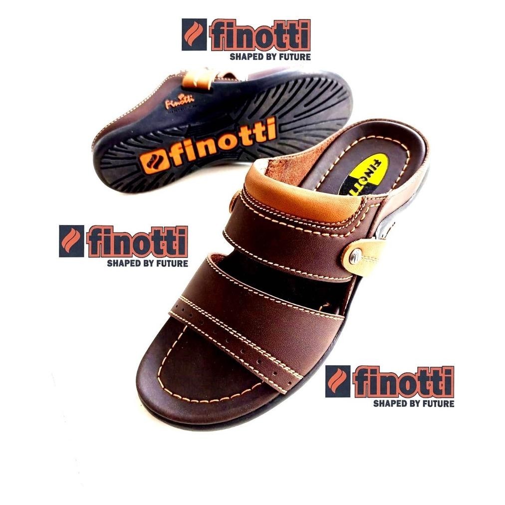 Sepatu Pria Kami Mencerminkan Karakter Anda FINOTTI Sandal kulit pria synthetic premium BPZ Finotti Original ||