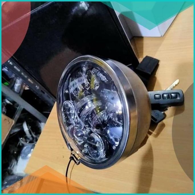 lampu depan daymaker batok l2g variasi motor cahaya led putih 16novz3