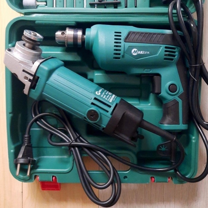 Gerinda Dan Bor Listrik Paket Lengkap Dapat Box Koper Best