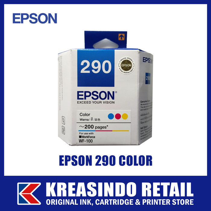 NEW Epson 290 Color Tinta / Cartridge Original (WF-100 / WF100)
