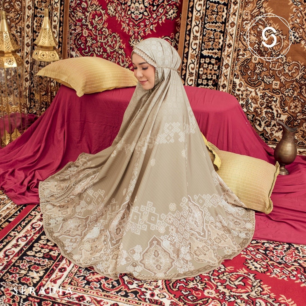 [SYAR'I MINERV] Mukena Dewasa Idara Oranye - Seradia x Fitrop