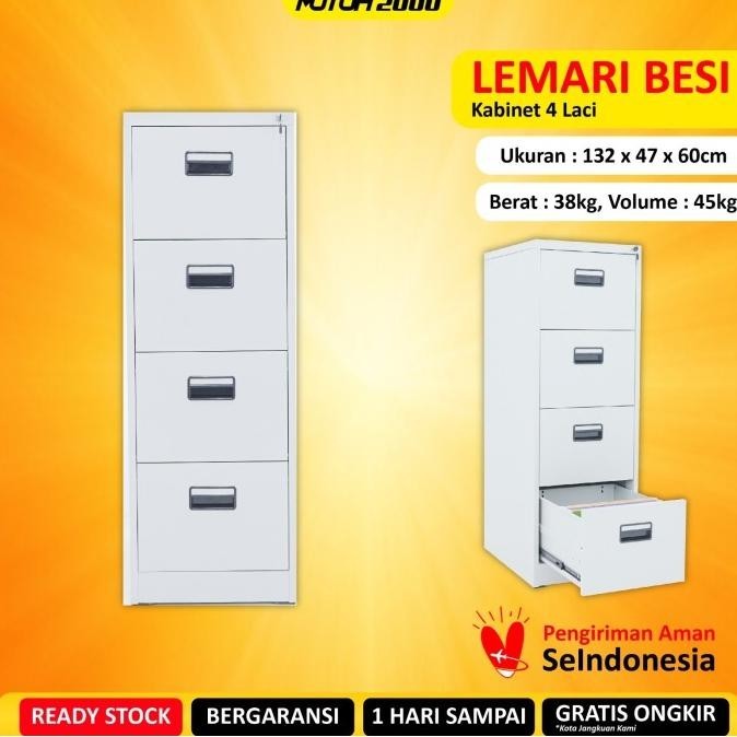 

Terlaris Filling Cabinet Kabinet Besi 4 Laci 4 Susun Lg Original
