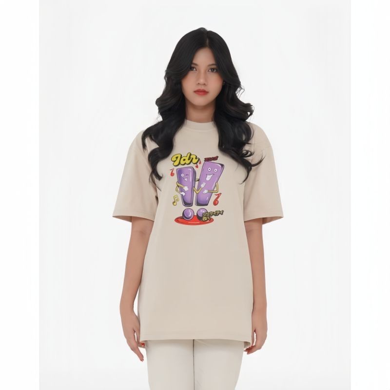 Kaos Jkt48 Vol.4 Emoji Series T-Shirt Basic | JKT48 Indira Almond Milk