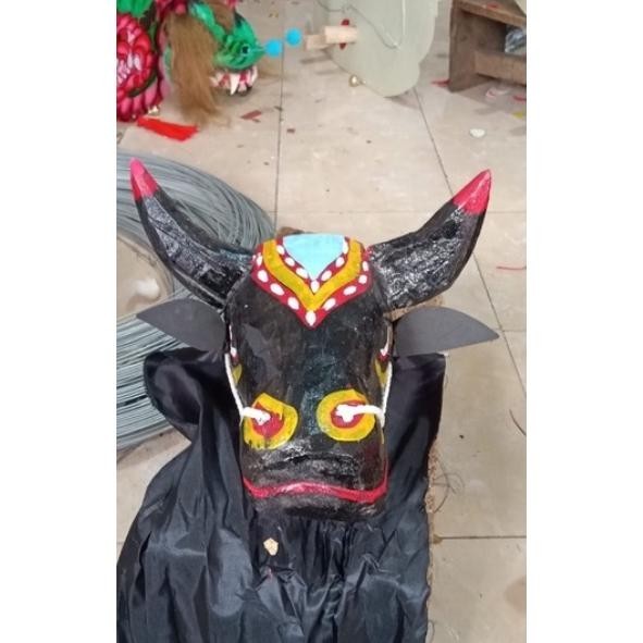 Flash Sale Mainan Tradisional Bantengan Tanduk Bantengan Jaranan Kayu Anak Murah / Banteng Bantengan