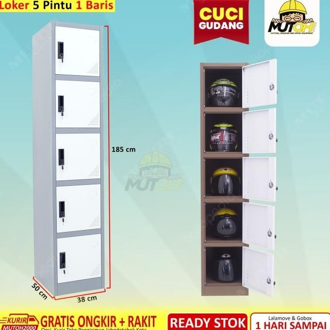 

Best Seller Loker Locker Besi 5 Pintu Single Full Plat Ls05P Stok Terbatas