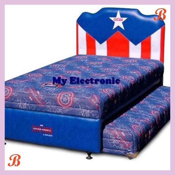 | ME | HARGA KASUR BIGLAND TWIN CAPTAIN AMERICA HANYA TWIN BAWAH UKURAN 120 X 200