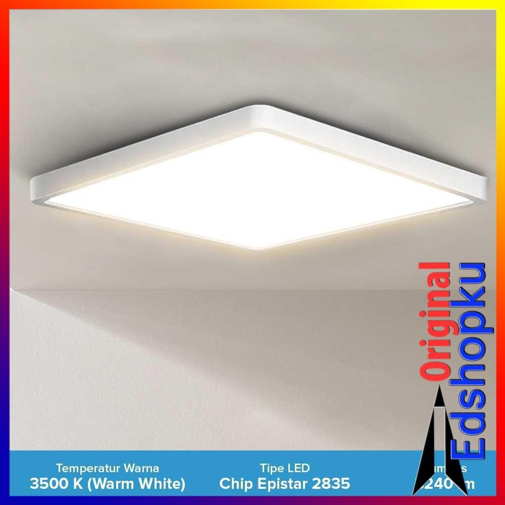 Lampu Langit Plafon Rumah LED Ceiling Light 36W 40x40 cm Warm White Terang