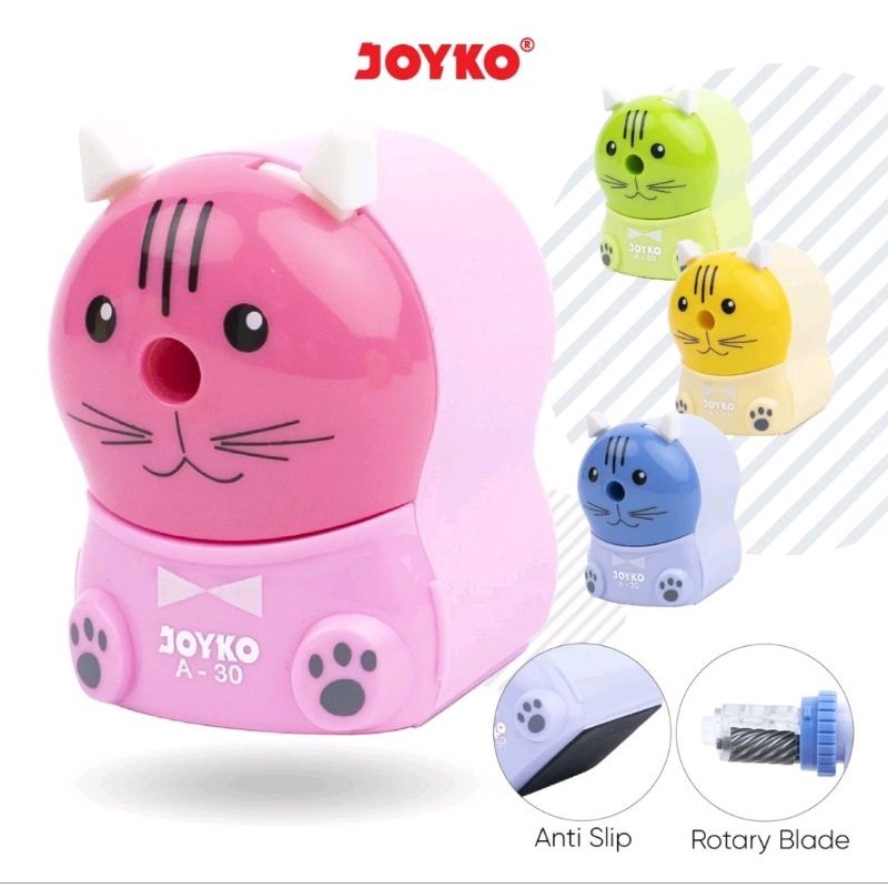 

Joyko Sharpener A-30 Kucing / Rautan Meja / Serutan Meja