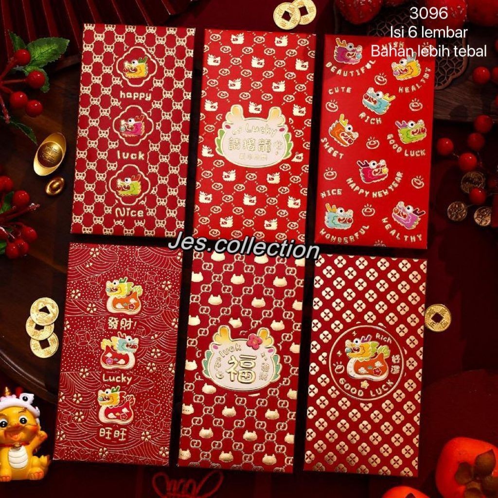 

XAT ANGPAO IMLEK NAGA PREMIUM UKURAN PANJANG ISI 6 LEMBAR MIX JFN