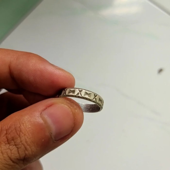 Cincin - Cincin Perak 925 Pria Motif X