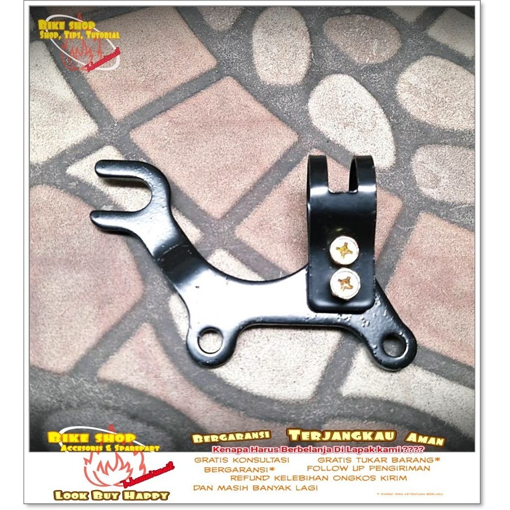 Adaptor Dudukan Caliper Cakram BELAKANG 22.2 mm di FRAME sepeda jadul Sepeda MTB BMX