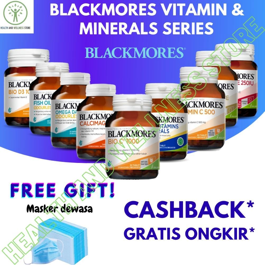 BLACKMORES VITAMIN DAN MINERAL SERIES BIO C 1000 MG MULTIVITAMIN D3 1000 IU VITAMIN E MULTI B PERFOR