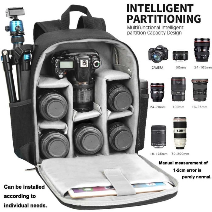 Caden Tas Ransel Kamera Nikon Sony Drone Anti Air
