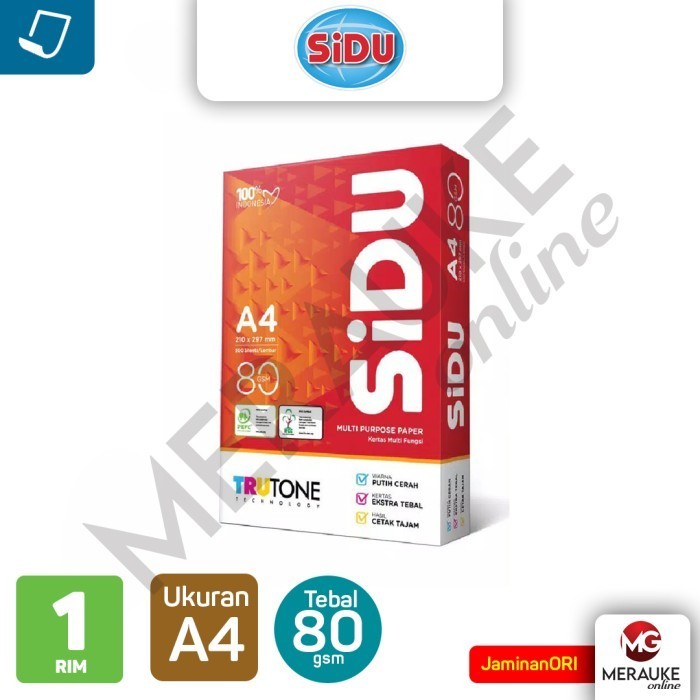

BRG BARU Kertas HVS SiDu A4 80 GSM