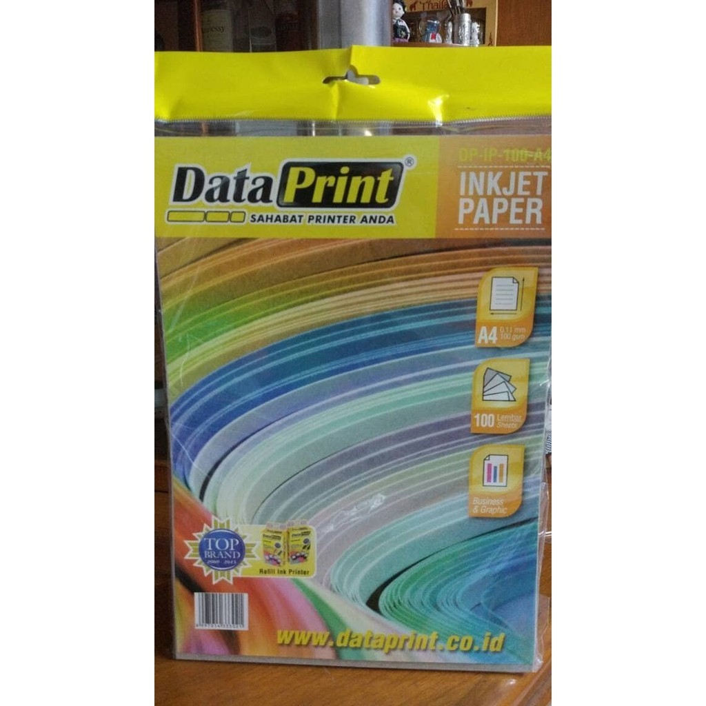 

DISKON PAPER DATAPRINT INKJET A4 100Grm isi 100