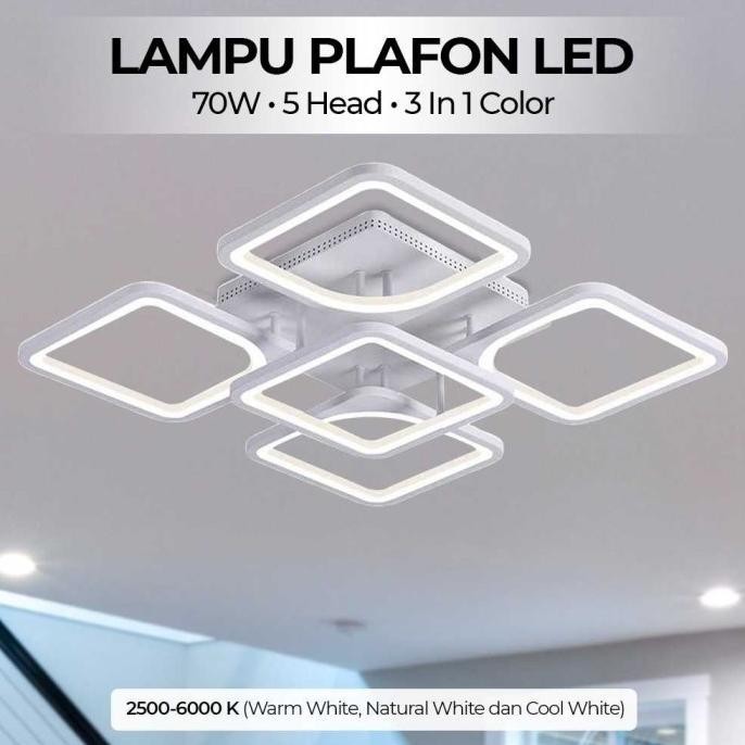 lampu hias plafon rumah led minimalis modern aesthetic