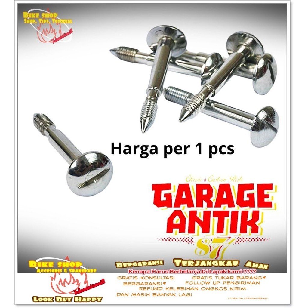 Baut baud box dop aki honda win 100 win100 1PCS motor clasik vintage