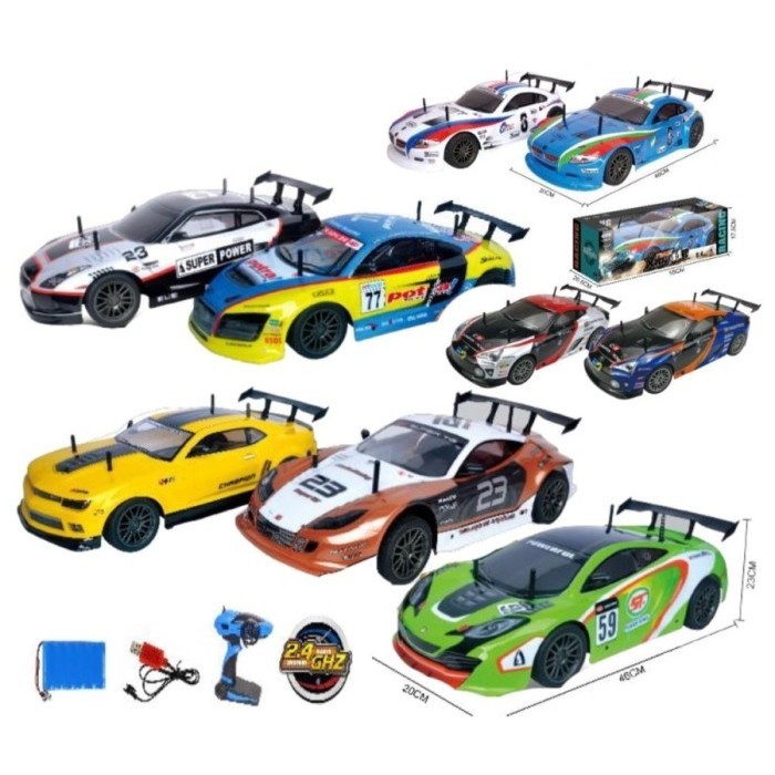 MEI FASHION Mainan Anak RC RACER XTREME 1:10 RC Super Drift Elektrik RC Sedan