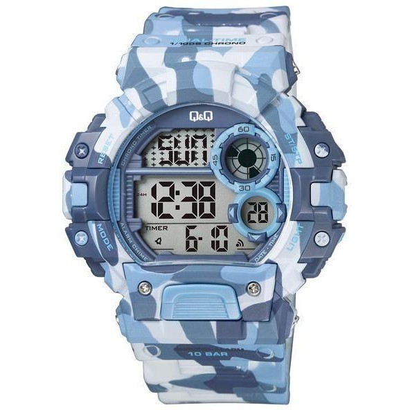 Q&Q Jam Tangan Sport Pria Murah 144 Army - Rubber Strap - Water Resistant - Army Design