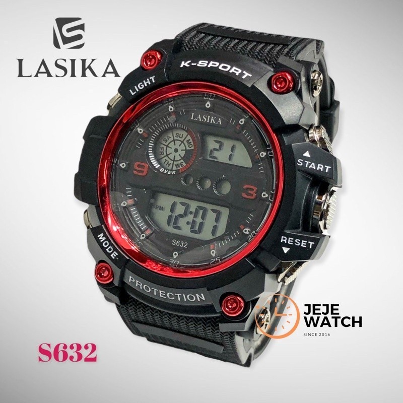 LASIKA S632 JAM TANGAN SPORT PRIA MURAH ANTI AIR