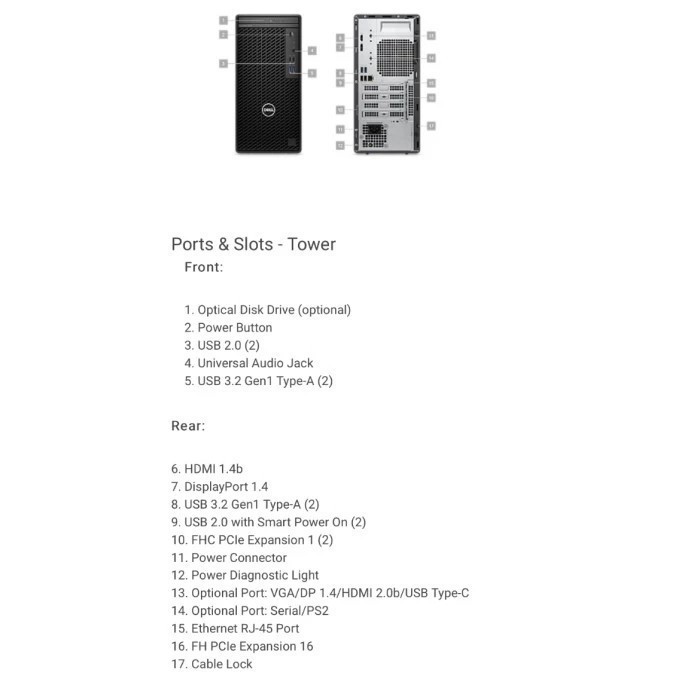 READY Dell Optiplex 3000 Tower i5-12500 8GB 512GB W11H 3000MT 3000 MT