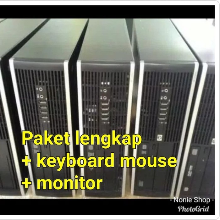 READY CPU HP desktop paket lengkap siap pakai pro6000 core2duo 2,9Ghz
