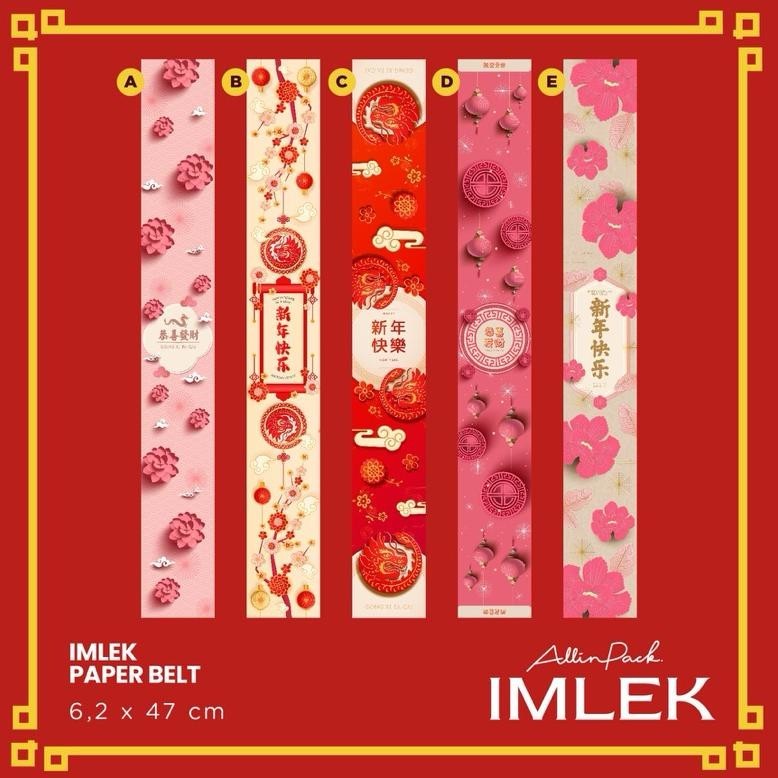 

Penawaran Unik" isi 15pcs Paper Belt Imlek PANJANG Glossy 2024 / Paper sleeve CNY 2024 / sabuk imlek / sincia ||