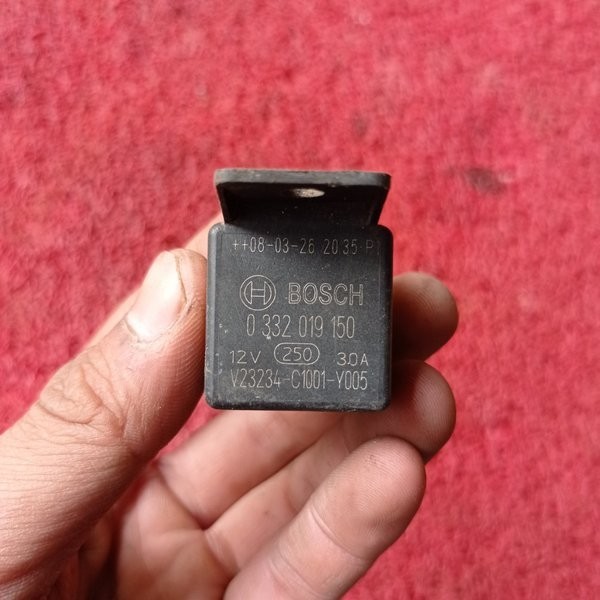 Relay Lampu Klakson Bosch 0332019150 12V Kaki 5 #Jamin Ori