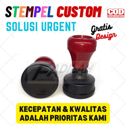 

DISKON STEMPEL CUSTOM /BULAT D-35 /BISA 2 WARNA/TINTA OTOMATIS