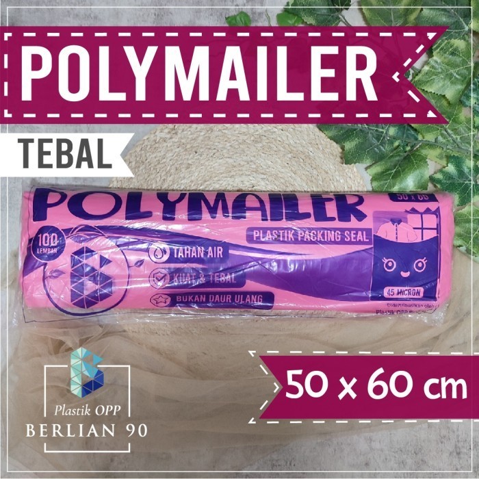 

TERMURAH Polymailer Pink 50 x 60 Cm / Plastik Packing Online Amplop Plastik