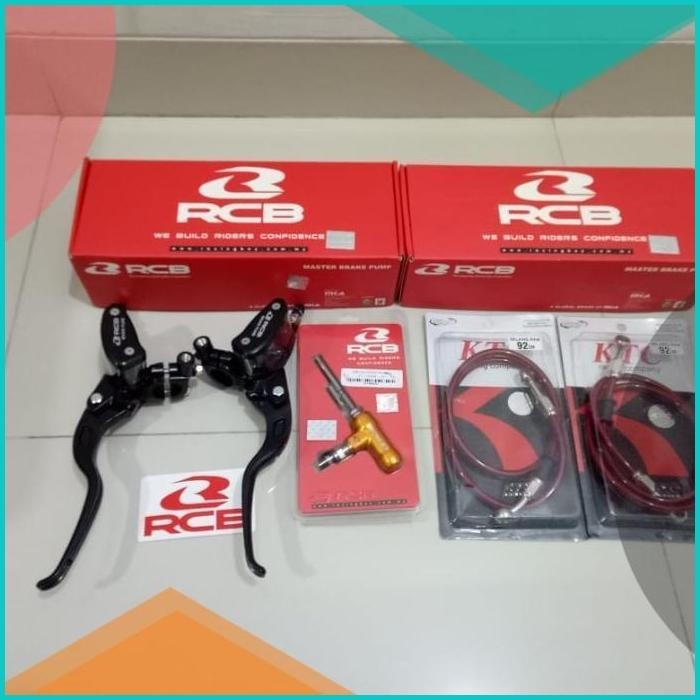 Hidrolik Kopling Full Set RCB Master Rem Kanan Kiri + Selang Rem KTC 1