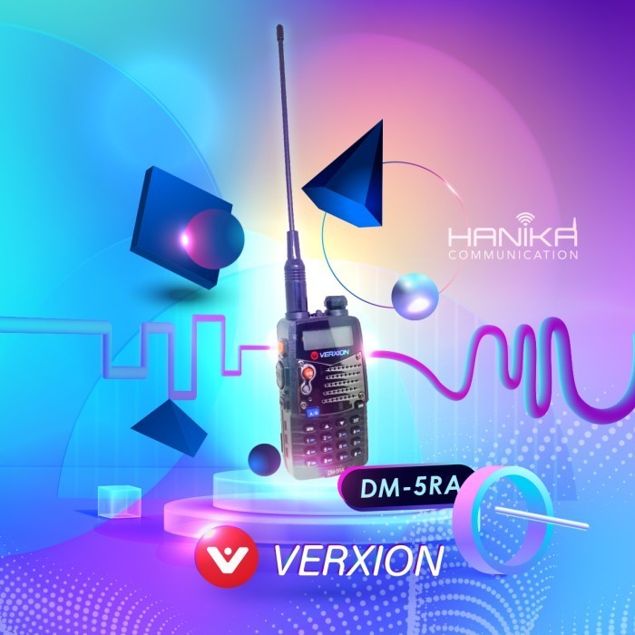 VERXION DM-5RA HT DIGITAL ANALOG DUAL BAND DGN HANDSFREE GARANSI DM5RA