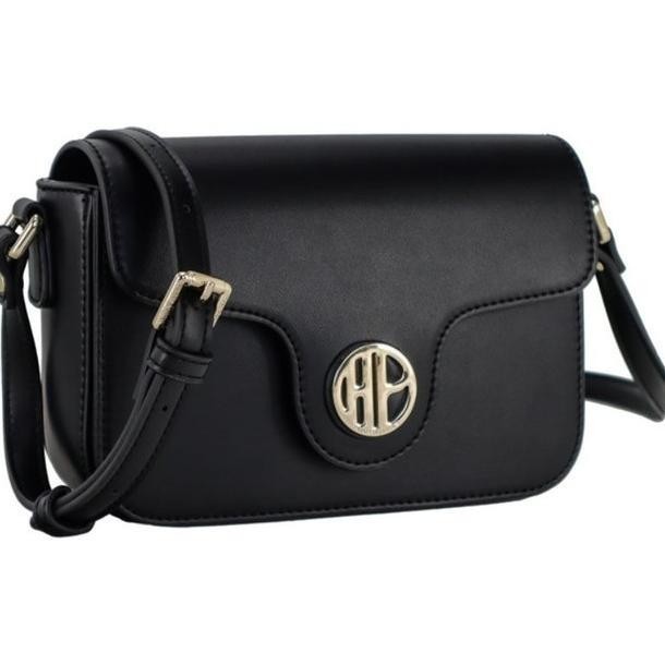 Tas Wanita Hush Puppies Malgun Sling (M) Black | Tas Hitam Wanita Ori Indrasarijaya_