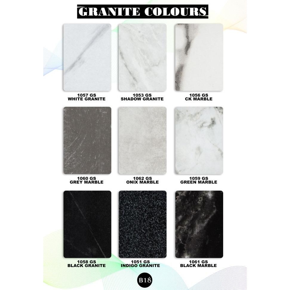 Hpl Granite Colours Winston Warna Keramik / Ceramic / Granit