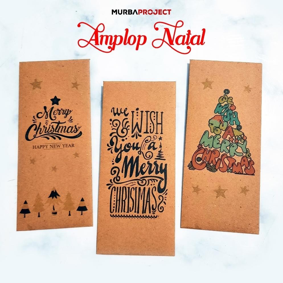 

Promo Akhir Tahun Amplop Natal | Angpau Merry Christmas Isi 10 Pcs | Amplop Tebal Panjang Tanpa Dilipat Cod