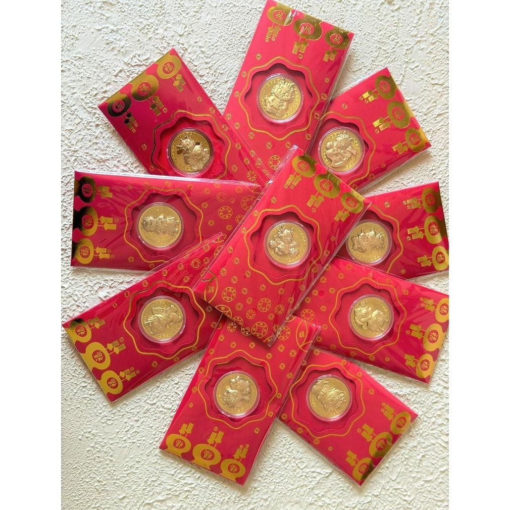 

Terlaris Angpao Angpau Imlek 2024 Naga Dragon Sincia Red Pocket Emas Asli Big Sale