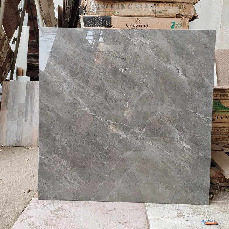 FLASH SALE Granit 60x60 abu motif marmer (super glossy)/ granit abu motif/ granit dinding kamar mandi/ granit lantai ruangan/ granit motif marmer
