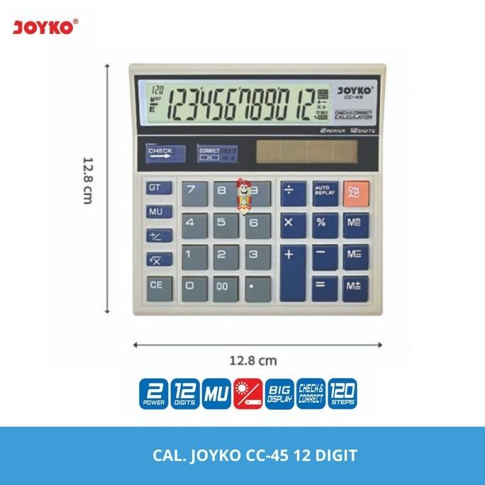 

Big Sale Kalkulator Joyco CC-45 12 Digits Check Correct !